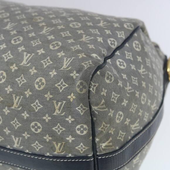 LOUIS VUITTON Monogram Idylle Speedy Voyage Boston Bag Navy M56706 - Picture 15 of 16